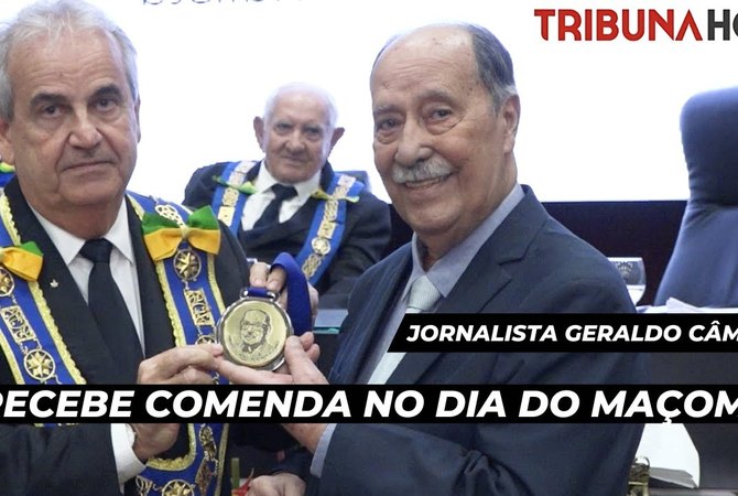 Geraldo Câmara recebe comenda no dia do maçom