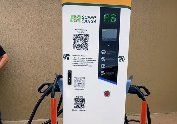 Maceió Shopping inaugura carregador rápido com tarifa promocional de R$ 1,99/kWh