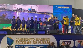 Time alagoano de futsal conquista campeonato nacional em SC