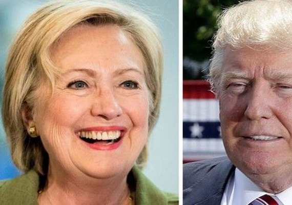 Nova pesquisa mostra Donald Trump à frente de Hillary Clinton por 1%
