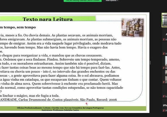 Sistema OCB/AL conclui formação em Leitura e Escrita