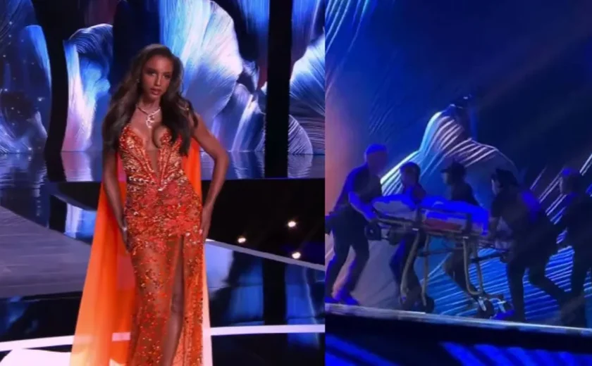Jamaicana está em estado grave após cair do palco do Miss Universo 2025, veja vídeo