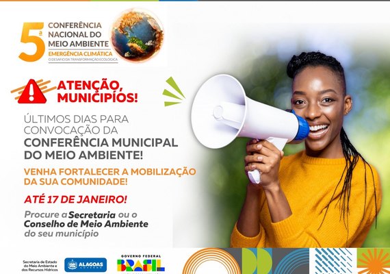 Prazo para convocação das Conferências Municipais e Intermunicipais de Meio Ambiente termina amanhã (17)