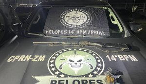Ações da PM retiram drogas e arma de fogo de circulação