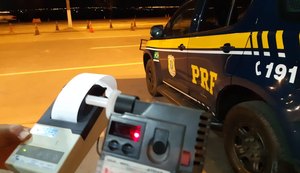 PRF de Alagoas prende quatro pessoas por embriaguez ao volante