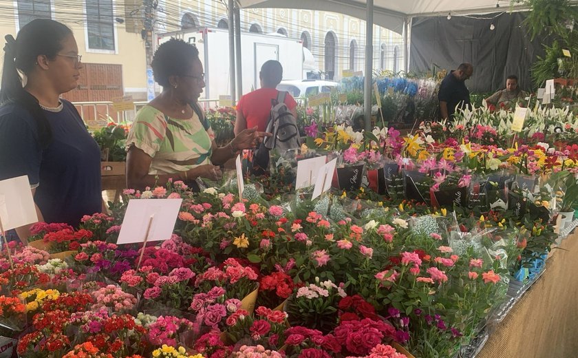 Maceió recebe o colorido e o perfume da Feira de Flores de Holambra na Praça Dom Pedro