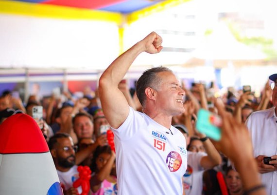 Renan Filho lidera intenções de voto para o governo com 41,25%, diz pesquisa Falpe