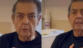 Faustão fala pela 1ª vez após transplante e manda recado ao pai do doador; veja vídeo