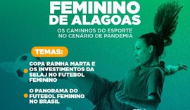 Fórum virtual irá discutir o futebol feminino em Alagoas e no Brasil