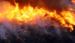 Brigadistas combatem incêndio em Cavalcante, Goiás