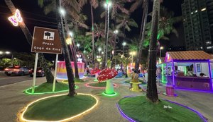 Vila das Crianças encanta o público com atrações instagramáveis, luzes e brinquedos acessíveis