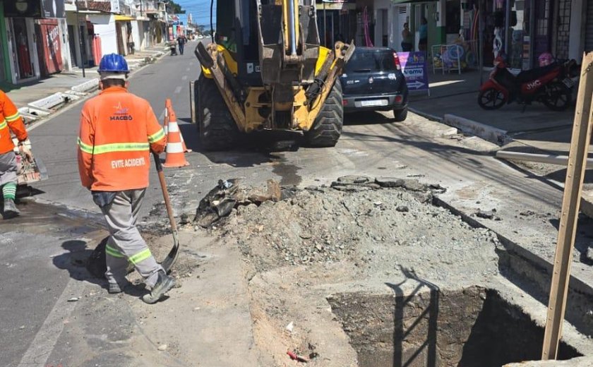 Infraestrutura realiza obra emergencial em galeria de transferência no Clima Bom