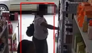 Câmera registra furto em loja de produtos de beleza de Arapiraca