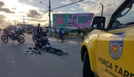 Motociclista fica ferido após perder controle e cair de moto na AL-220