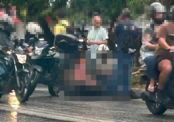 Motociclista fica ferido após cair de moto na Avenida Fernandes Lima, em Maceió