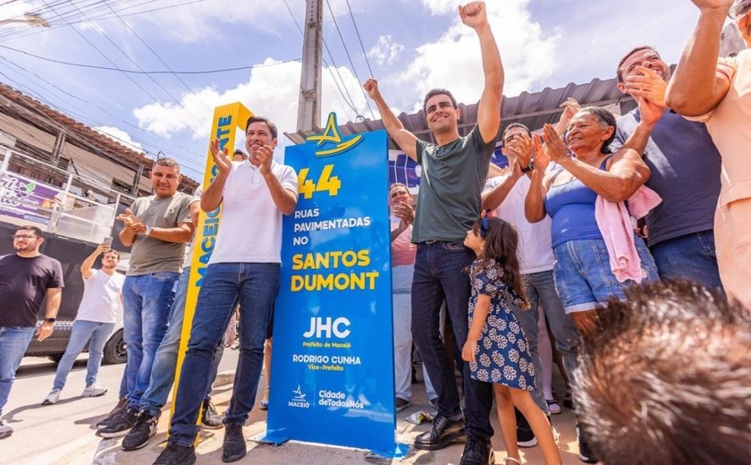 Parte alta de Maceió recebe 120 ruas pavimentadas