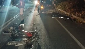 Colisão entre carro e motocicleta deixa uma pessoa morta em Paripueira