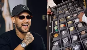 Fortuna no pulso! Neymar leva mais de R$ 21 milhões em relógios para a Copa do Mundo 2026