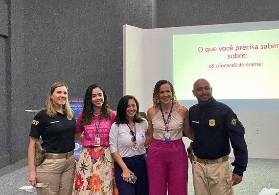 PRF realiza evento alusivo ao Outubro Rosa, em Alagoas