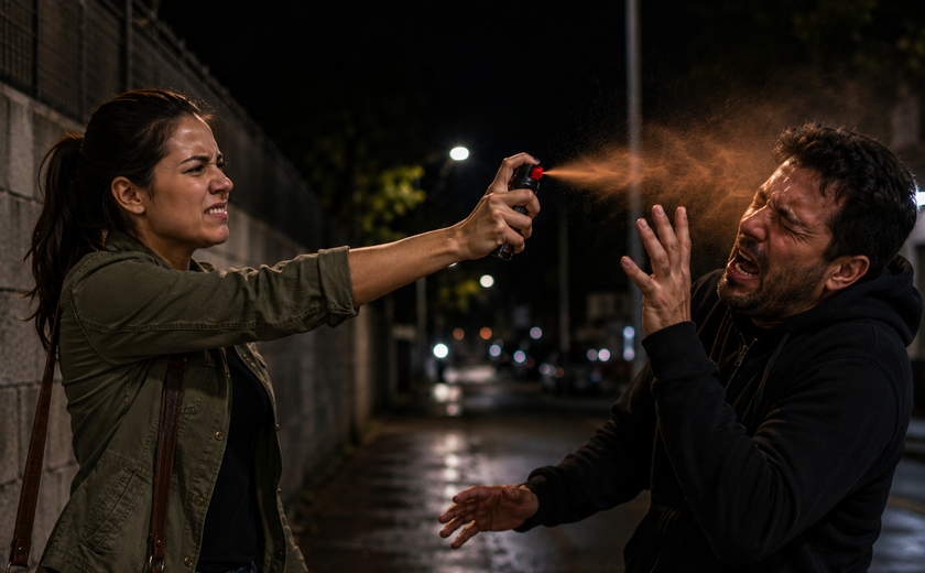 Spray de pimenta e Krav Maga na defesa pessoal feminina