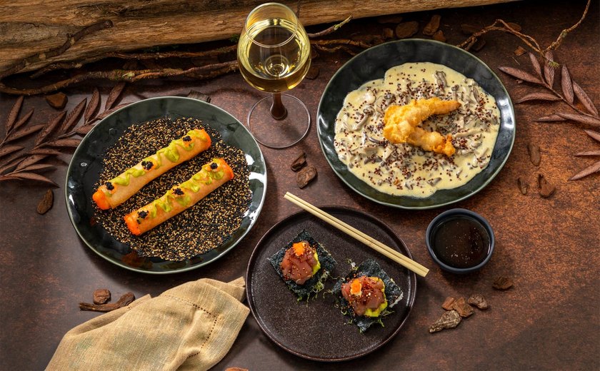 Palato Praia promove Noite Japonesa com menu exclusivo e harmonização de vinhos