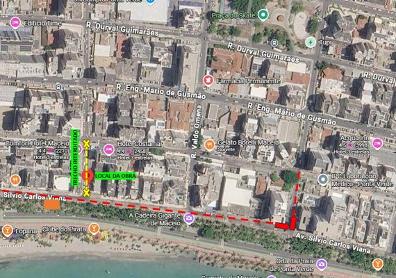 BRK realiza obra emergencial em rede de esgoto na Ponta Verde