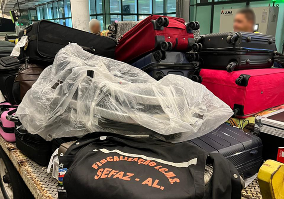 Operação da Sefaz apreende mercadorias irregulares no Aeroporto Zumbi dos Palmares