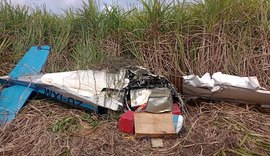 Avião carregado com drogas cai em canavial e piloto australiano morre em Coruripe