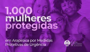 Mil mulheres já foram protegidas por medida protetiva de urgência em Arapiraca