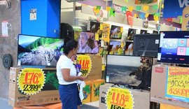 Copa: aumentam ofertas de TVs em lojas do Centro de Maceió