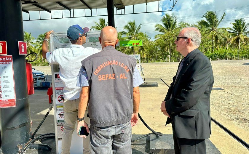 Operação fiscaliza fraudes fiscais e ilícitos em postos de combustíveis em Alagoas