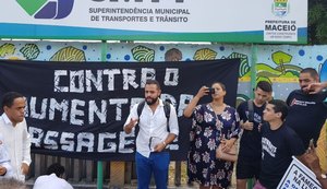 Movimentos pela redução da passagem fazem protesto e se reúnem com SMTT