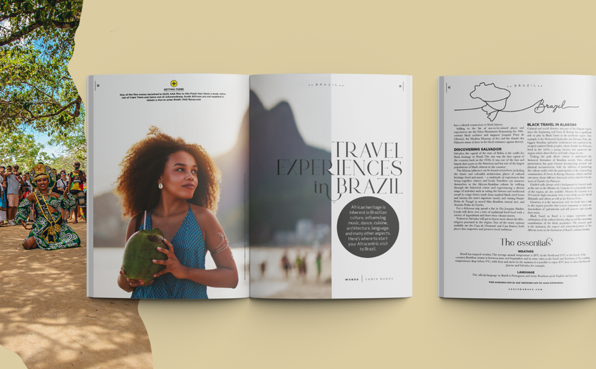 Afroturismo em Alagoas é destaque em revista de bordo de companhia aérea africana