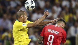 Brasil não passa de empate com a Suíça em jogo de estréia na Copa do Mundo