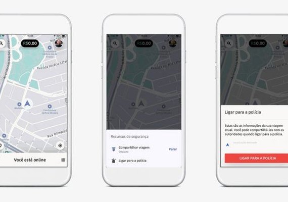 Uber libera botão para acionar a polícia em seu aplicativo de motoristas