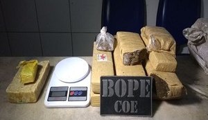 Bope apreende mais de oito quilos de drogas no bairro do Poço