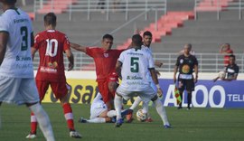 Murici marca no início, vence CRB no Estádio Rei Pelé e divide liderança com o CSA