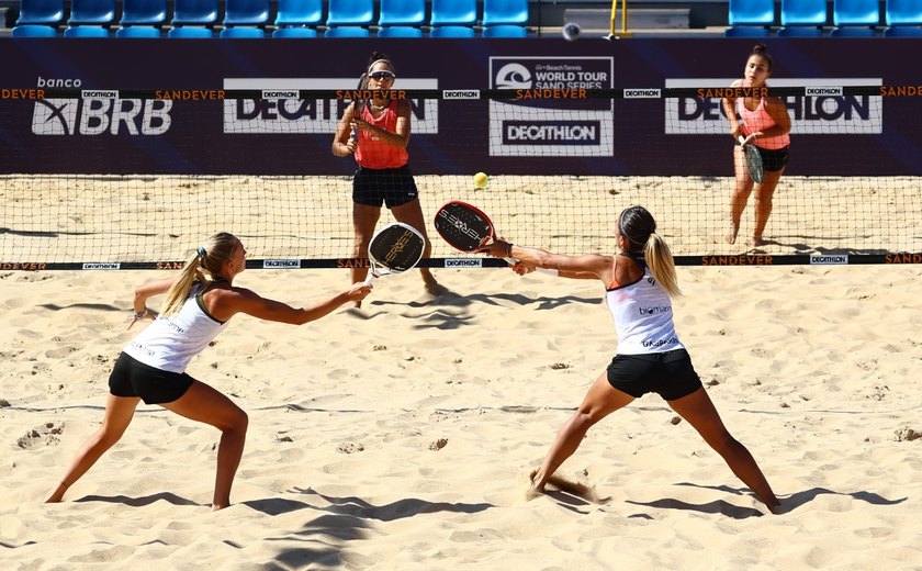 Melhor dupla brasileira no feminino confirma presença no Macena Open, na Praia do Francês