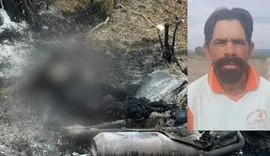 Corpo carbonizado é encontrado às margens de rodovia no Sertão de Pernambuco