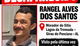 Família procura jovem de 28 anos desaparecido na zona rural de Girau do Ponciano
