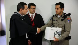 2ª Vara de Porto Calvo entrega drone ao 6º Batalhão de Polícia Militar de Alagoas