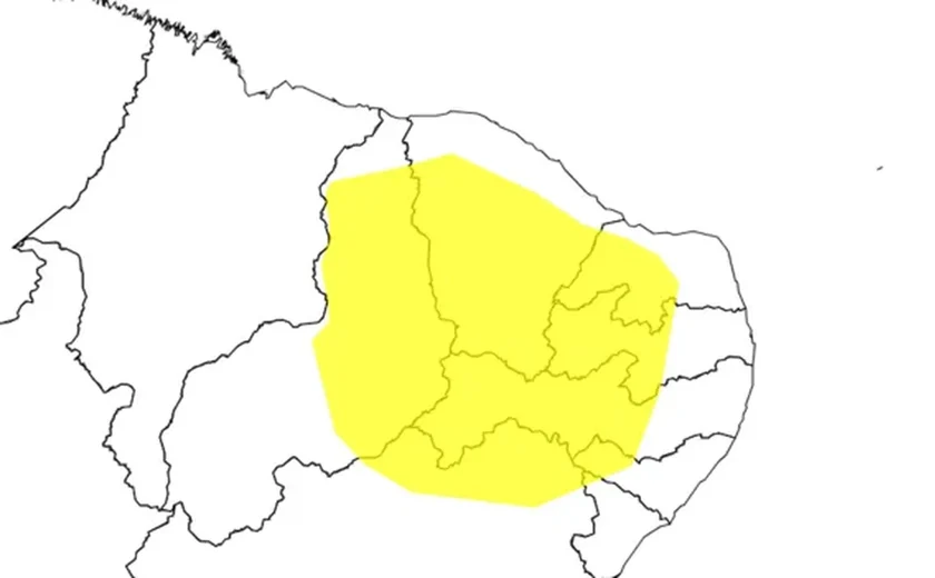 Inmet alerta para baixa umidade  em 19 cidades de Alagoas