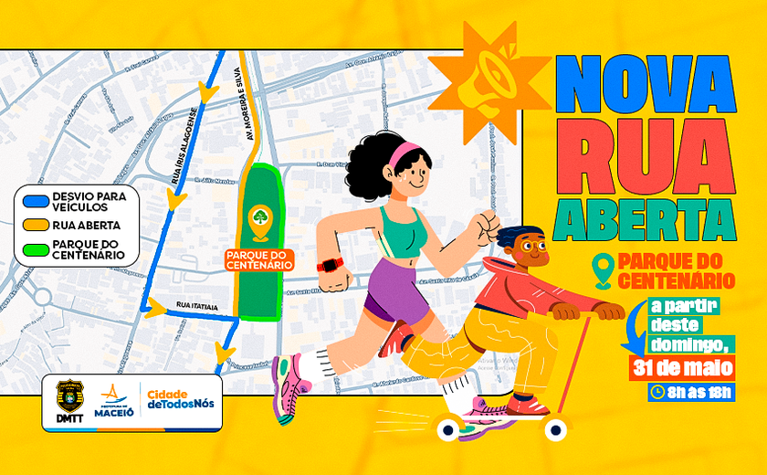 Prefeitura anuncia expansão da Rua Aberta para o Parque do Centenário a partir deste domingo