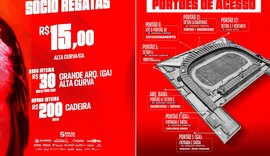 CRB inicia venda de ingressos para decisão contra o Fortaleza na Copa do Brasil