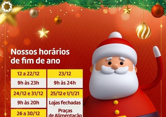 Maceió Shopping funciona em horário especial a partir de 12 de dezembro
