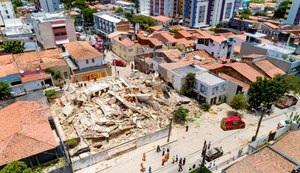Boletim sobre prédio que caiu em Fortaleza confirma um morto e 10 desaparecidos