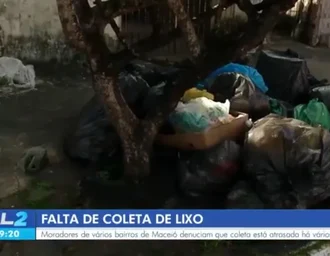 Moradores denunciam atraso na coleta de lixo em bairros da parte alta de Maceió