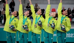 Ginástica rítmica conquista mais um ouro e Brasil bate recorde de medalhas