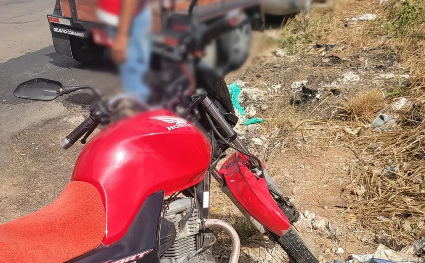 Motociclista fica ferido após colisão na AL-115, em Arapiraca