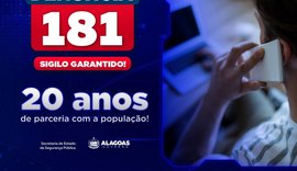 Disque-Denúncia completa 20 anos de existência com solução de mais de 44 mil chamados nos últimos 5 anos